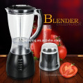 4 velocidades 1.5L de plástico de alta calidad Popular diseño 2 en 1 Electric Fruit Blender